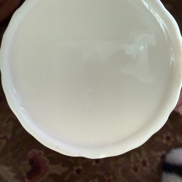 Vintage Small or Miniature Cream Ceramic Watering Can Size 6”H - Picture 5 of 8